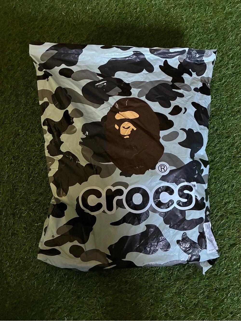 A Bathing Ape x Crocs Men’ Camo Slip-On- Black/Gray
